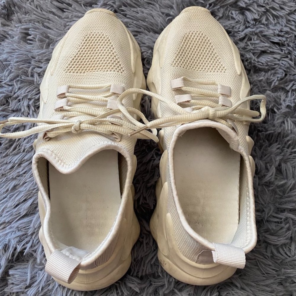 Cream Tennis Shoes